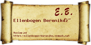 Ellenbogen Bereniké névjegykártya
